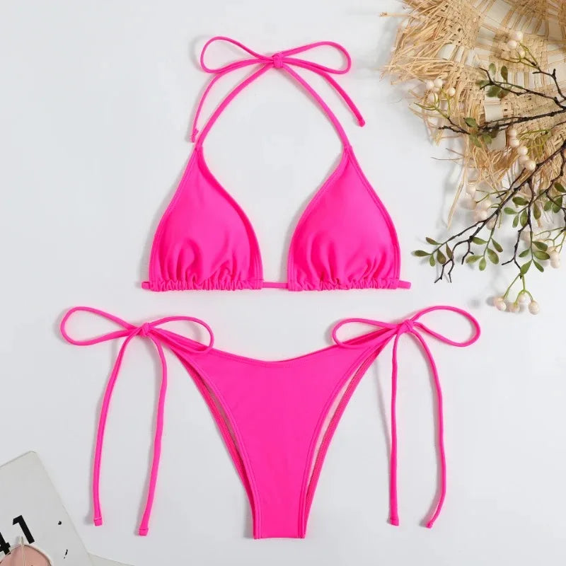 Bikini Set Side Halter Ties