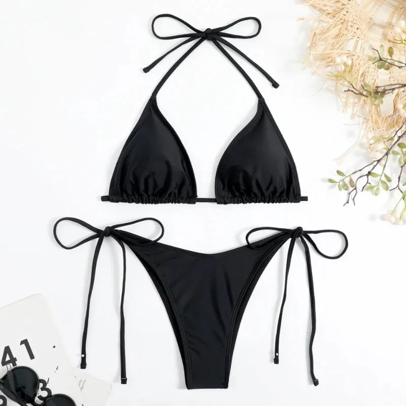 Bikini Set Side Halter Ties