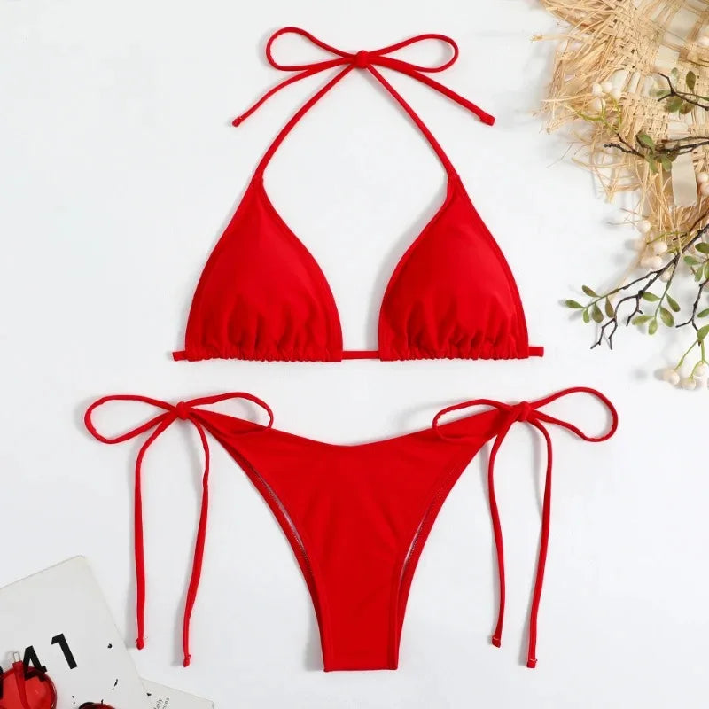 Bikini Set Side Halter Ties