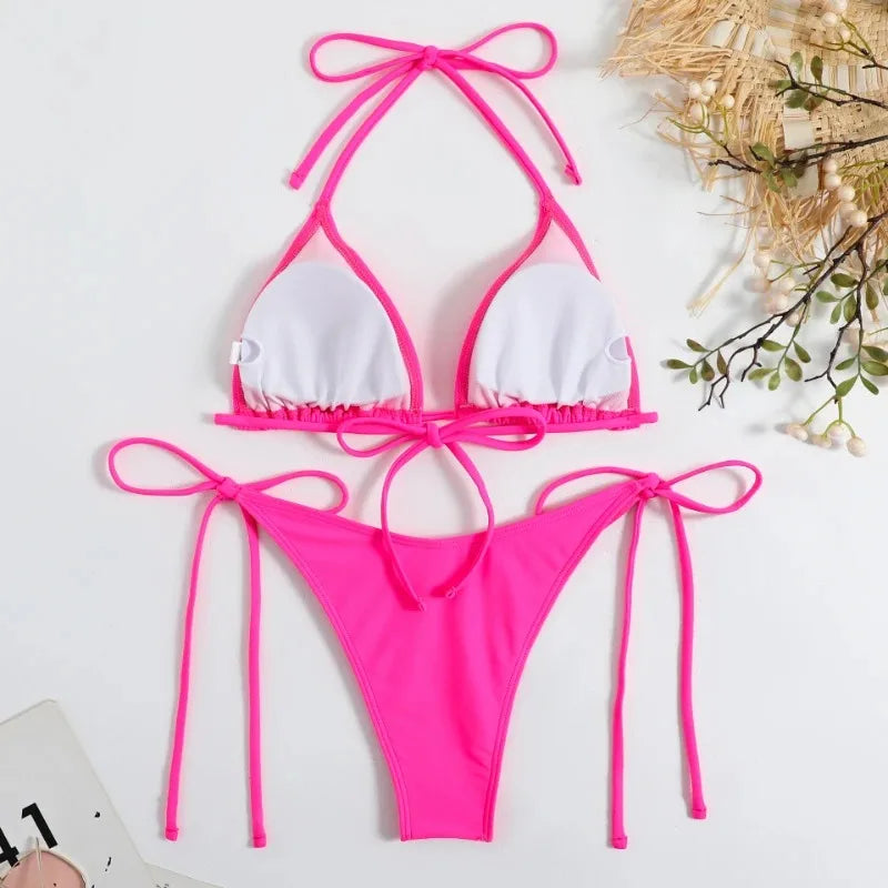 Bikini Set Side Halter Ties