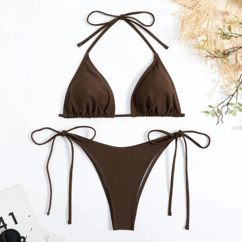 Bikini Set Side Halter Ties