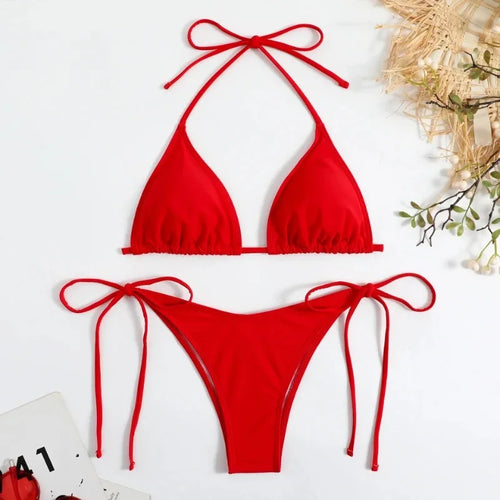Bikini Set Side Halter Ties